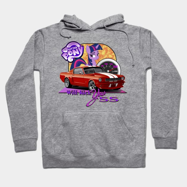 Classic Mustang - My Little Pony Will Kick Your SS ! Hoodie by RGDesignIT